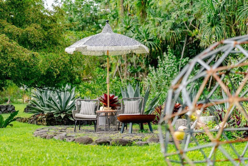 Jungle Haven Ocean Front Eco Villa On Fruit Farm Pahoa Exterior foto