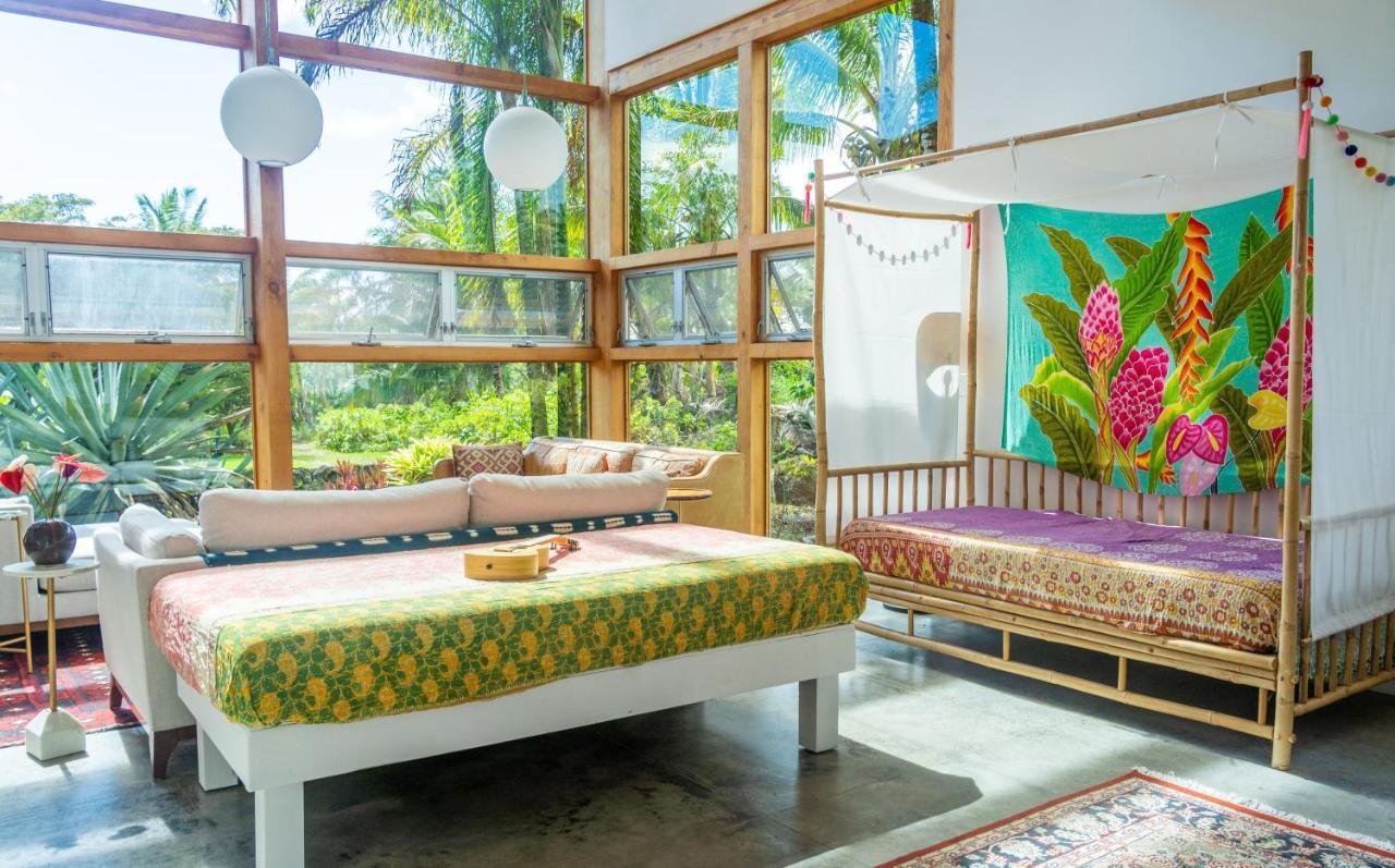 Jungle Haven Ocean Front Eco Villa On Fruit Farm Pahoa Exterior foto
